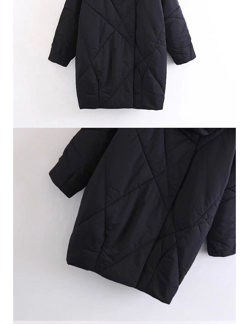 Fashion Black Pure Color Decorated Cote,Coat-Jacket
