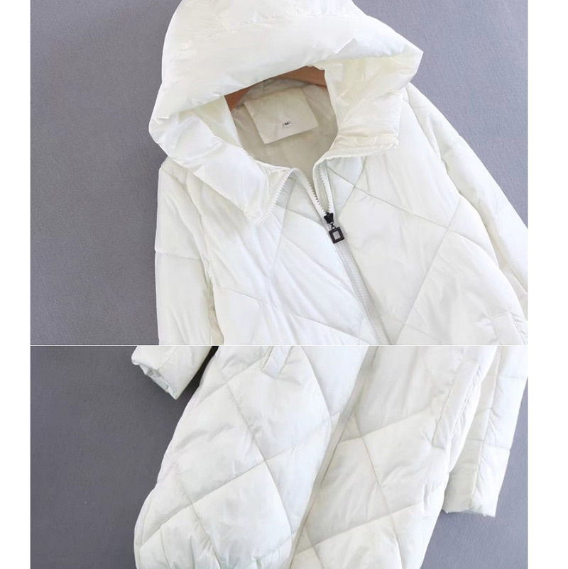 Fashion White Pure Color Decorated Cote,Coat-Jacket