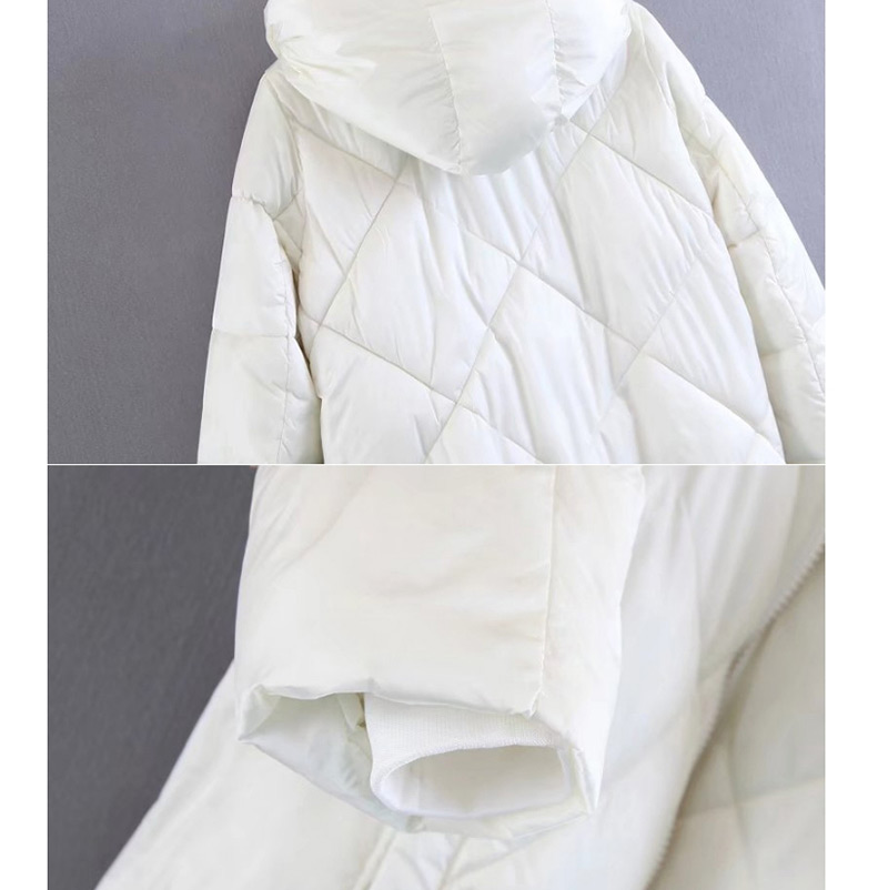Fashion White Pure Color Decorated Cote,Coat-Jacket