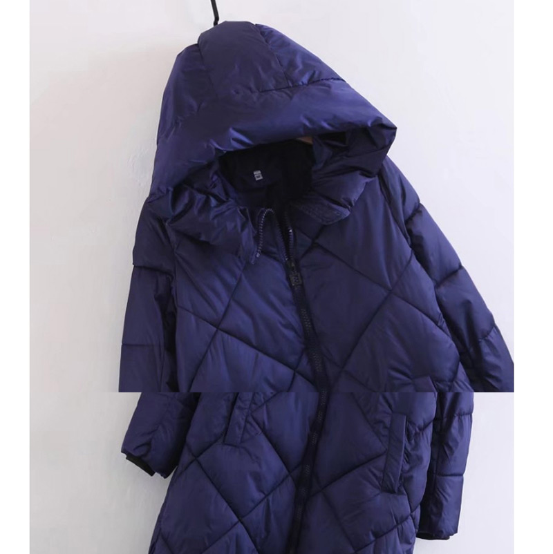 Fashion Navy Pure Color Decorated Cote,Coat-Jacket