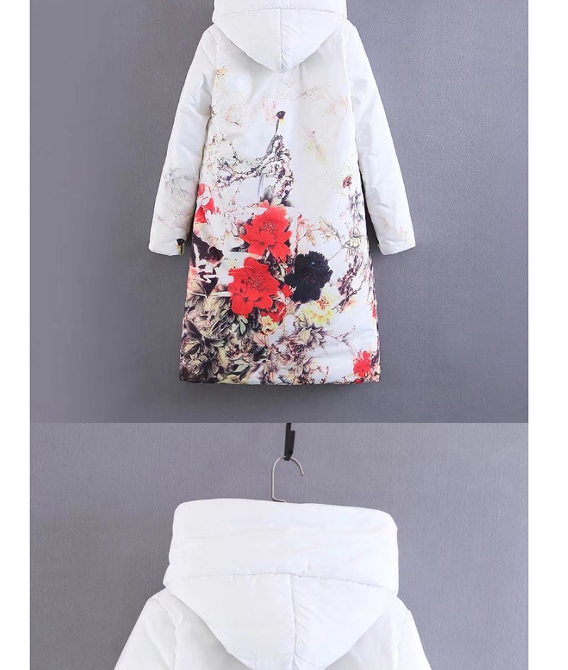 Fashion White Flower Shape Decorated Cote,Coat-Jacket