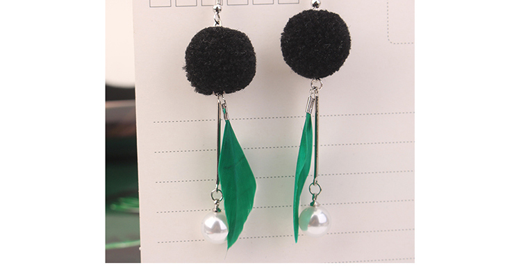 Elegant Green Leaf Shape Decorated Earrings,Drop Earrings