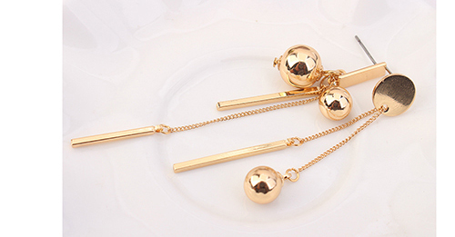 Fashion Gold Color Pure Color Decorated Earrings,Drop Earrings