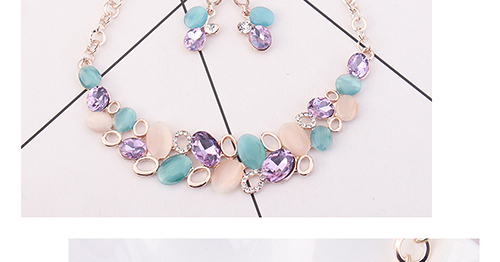 Elegant Multi-color Color-matching Decorated Jewelry Sets,Jewelry Sets