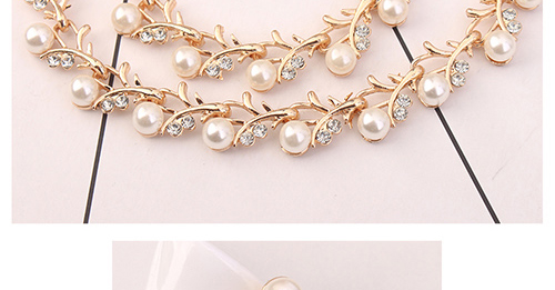 Elegant Gold Color Round Shape Decorated Jewelry Sets,Jewelry Sets