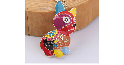 Fashion Multi-color Dog Shape Decorated Necklace,Pendants