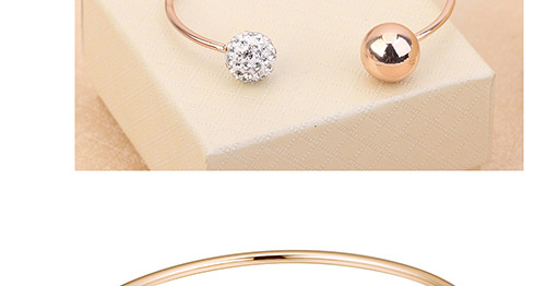 Personality Silver Color Balls Shape Design Opening Bracelet,Fashion Bangles
