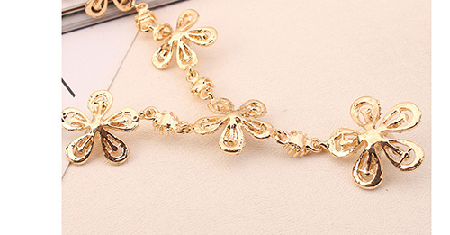 Fashion Gold Color Flower Shape Decorated Simple Jewelry Sets,Jewelry Sets