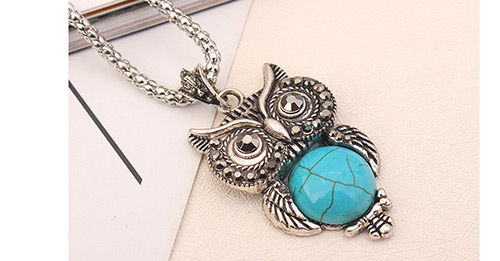 Fashion Blue Owls Pendant Decorated Jewelry Sets,Jewelry Sets