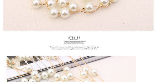 Fashion White Pearls Decorated Multi-layer Jewelry Sets,Jewelry Sets