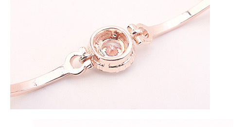 Elegant Rose Gold Round Shape Decorated Bracelet,Fashion Bracelets