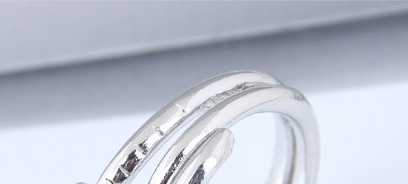 Vintage Silver Color Rivet Shape Decorated Ring,Fashion Rings