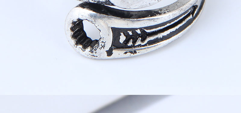 Vintage Antique Silver Lever Shape Design Opening Ring,Fashion Rings