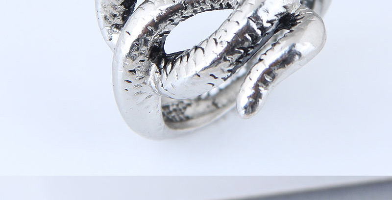 Vintage Antique Silver Snake Shape Design Simple Ring,Fashion Rings