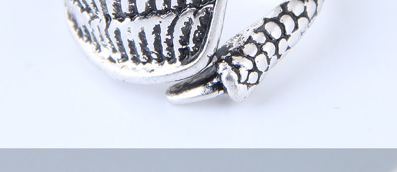 Vintage Antique Silver Wings Shape Design Opening Ring,Fashion Rings