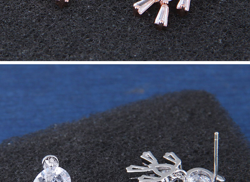 Fashion Silver Color Bear Shape Design Simple Earrings,Stud Earrings
