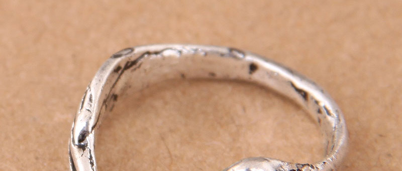 Vintage Antique Silver Fox Shape Design Opening Ring,Fashion Rings