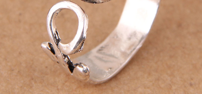 Vintage Antique Silver Mink Shape Design Opening Ring,Fashion Rings