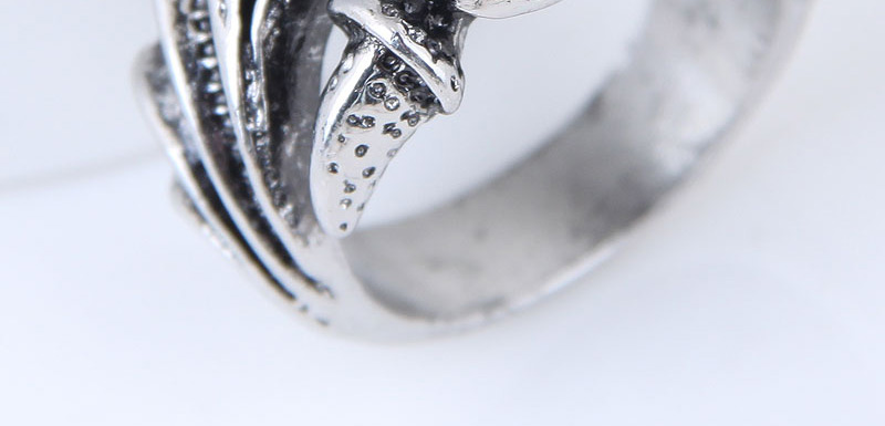 Vintage Antique Silver Claw Shape Design Opening Ring,Fashion Rings