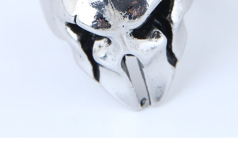 Vintage Antique Silver Skull Shape Design Opening Ring,Fashion Rings