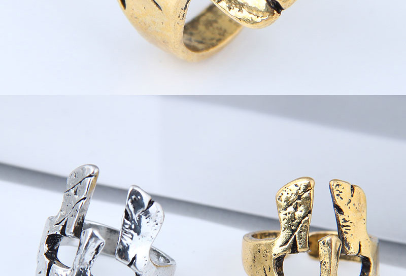 Vintage Gold Color Mask Shape Design Opening Ring,Fashion Rings