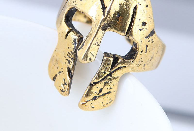 Vintage Silver Color Mask Shape Design Opening Ring,Fashion Rings