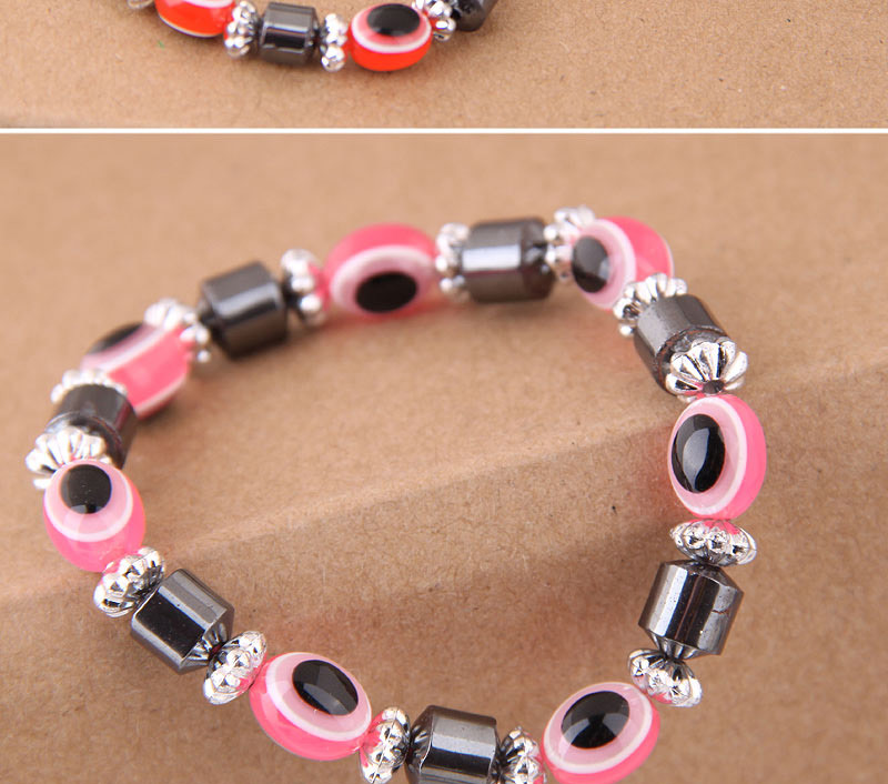 Fashion Light Pink Eye Shape Decorated Bracelet,Fashion Bracelets
