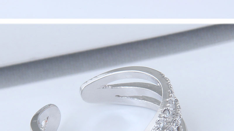 Fashion Silver Color Pure Color Design Multi-layer Opening Ring,Fashion Rings