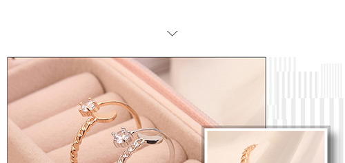 Fashion Rose Gold Flower Shape Decorated Ring,Fashion Rings