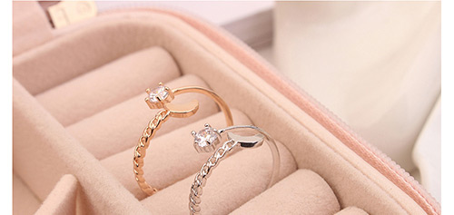 Fashion Rose Gold Flower Shape Decorated Ring,Fashion Rings