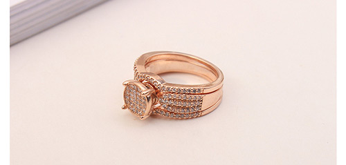 Fashion Silver Color Full Diamond Design Multi-layer Ring,Fashion Rings