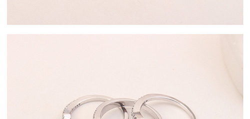 Fashion Silver Color Full Diamond Design Multi-layer Ring,Fashion Rings