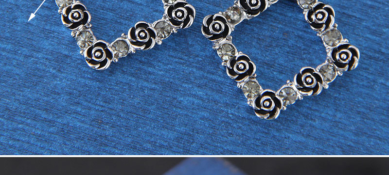 Fashion Silver Color Square Shape Design Earrings,Drop Earrings