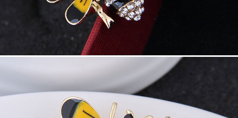Fashion Yellow+black Bee Shape Decorated Brooch,Korean Brooches