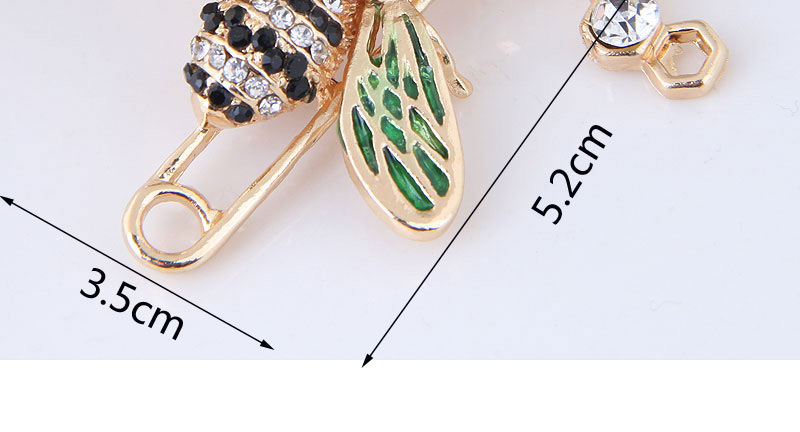 Fashion Green Bee Shape Decorated Brooch,Korean Brooches