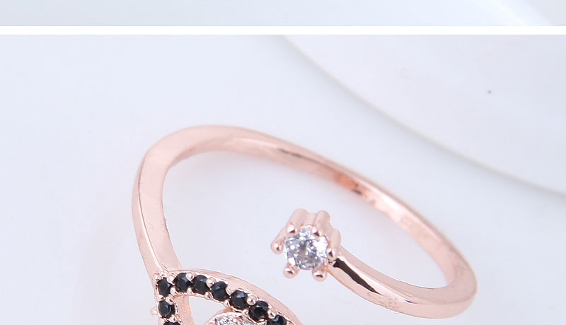 Fashion Gold Color Eye Shape Decorated Ring,Fashion Rings