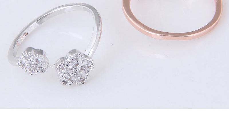 Fashion Gold Color Flower Shape Decorated Ring,Fashion Rings