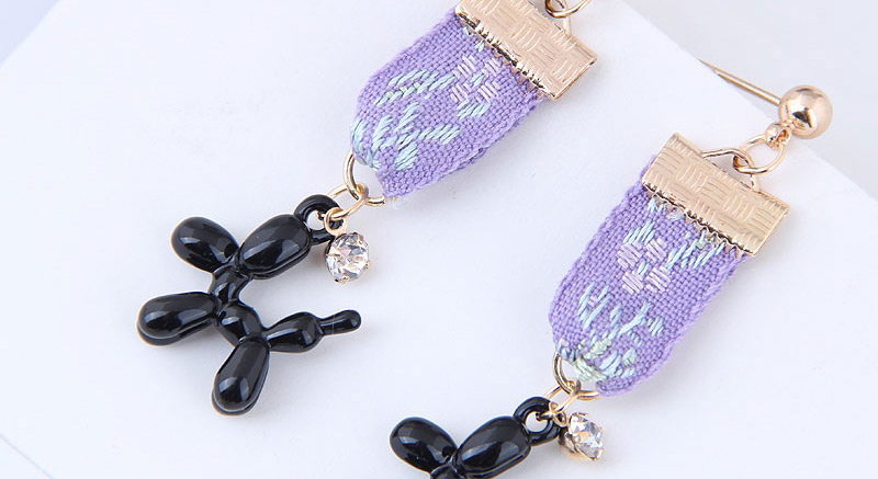 Fashion Blue Dog Shape Decorated Earrings,Drop Earrings