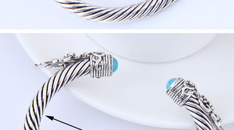 Fashion Silver Color Flower Shape Decorated Bracelet,Fashion Bangles