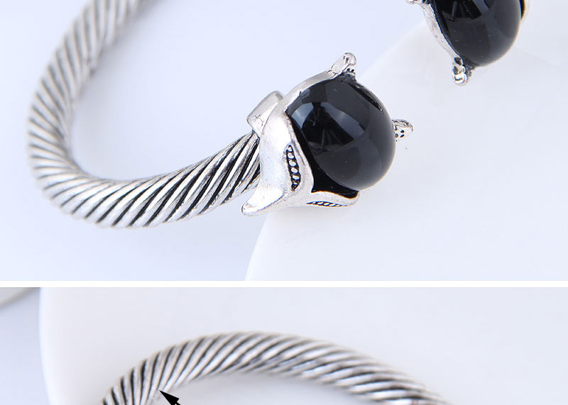 Fashion Black Fox Shape Decorated Bracelet,Fashion Bangles