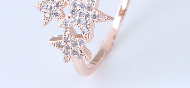 Fashion Gold Color Star Shape Decorated Ring,Fashion Rings