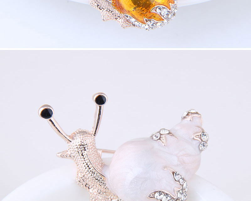 Fashion Yellow Snail Shape Decorated Simple Brooch,Korean Brooches