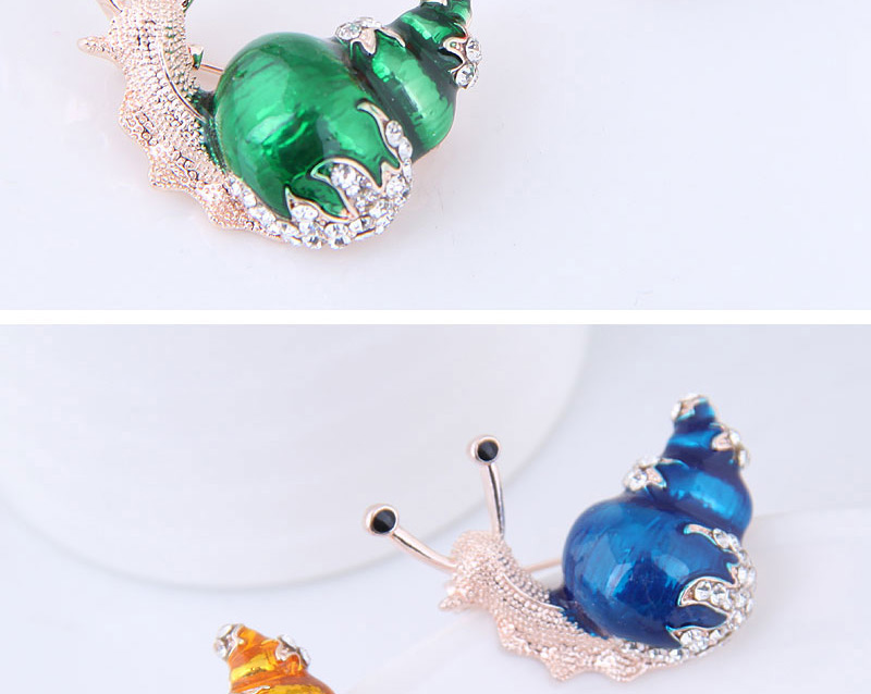 Fashion Green Snail Shape Decorated Simple Brooch,Korean Brooches