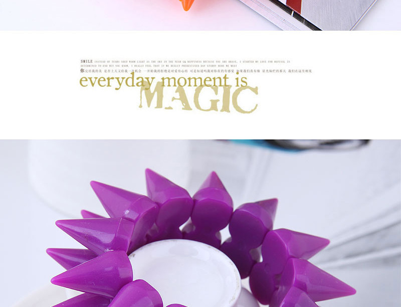 Fashion Purple Rivet Shape Design Pure Color Bracelet,Fashion Bangles
