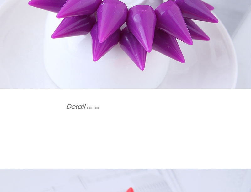 Fashion Purple Rivet Shape Design Pure Color Bracelet,Fashion Bangles
