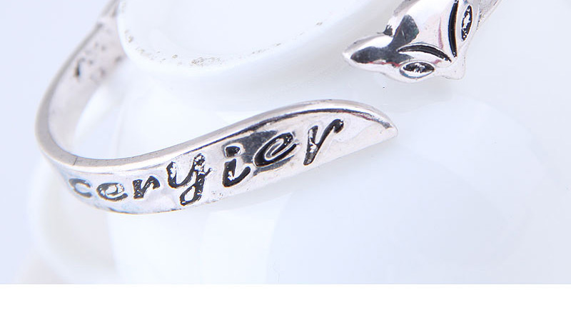 Fashion Silver Color Fox Shape Design Opening Bracelet,Fashion Bangles