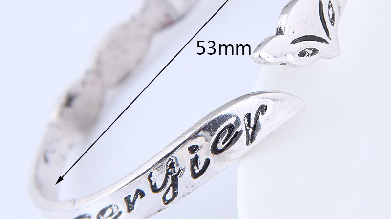 Fashion Silver Color Fox Shape Design Opening Bracelet,Fashion Bangles