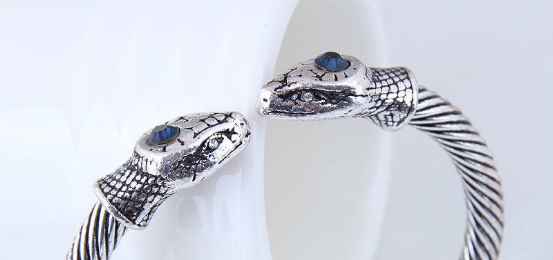 Fashion Silver Color Snake Shape Design Pure Color Bracelet,Fashion Bangles