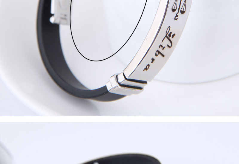 Fashion Black Taurus Shape Pattern Decorated Bracelet,Fashion Bracelets