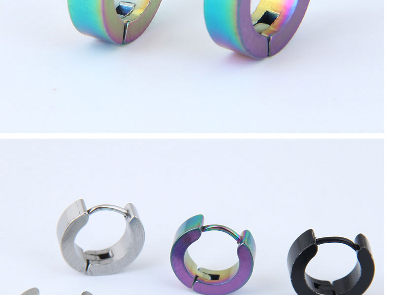 Fashion Multi-color Round Shape Decorated Earrings,Earrings